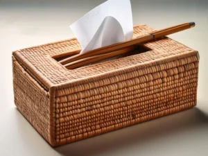 Bamboo Cane Tissue Box