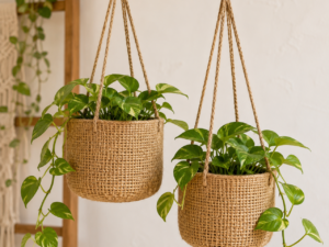 Hanging Jute Planters (Set of 2)