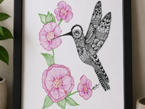 Humming bird Handmade Art