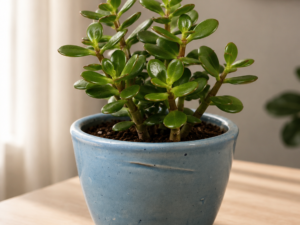 Dusk greenish blue Ceramic planter pot