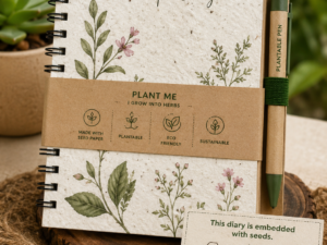 Plantable Seed Paper Dairy